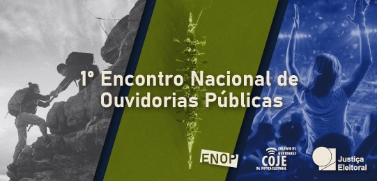 Banner do 1º Encontro Nacional de Ouvidorias Públicas