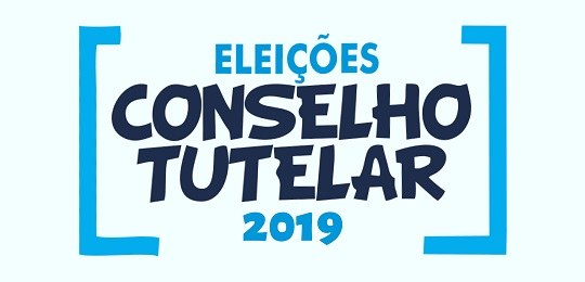 Imagem com fundo azul claro e os seguintes dizeres em azul escuro: "Eleições conselho tutelar 2019"