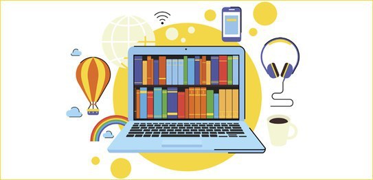 Acervo da Biblioteca Digital tem mais de 7,2 mil publicações com acesso gratuito Desenho de um notebook com sua tela mostrando muitos livros em prateleira. Ao redor do notebook,...