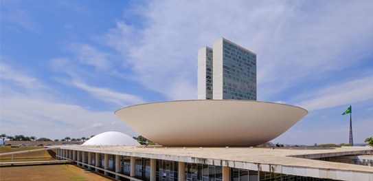 Foto da fachada do Congresso Nacional