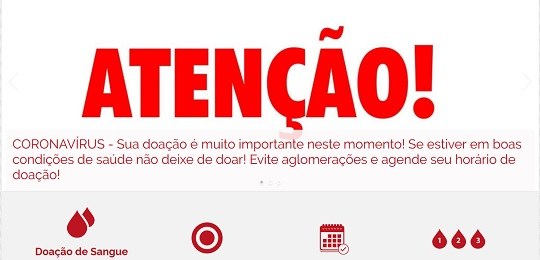 Coronavírus: bancos de sangue pedem doações Coronavírus: bancos de sangue pedem doações