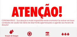 Coronavírus: bancos de sangue pedem doações