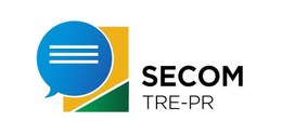 Banner em fundo branco com elementos da bandeira brasileira estilizados. Um balão de fala em for...