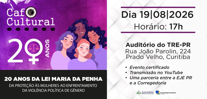 Imagem que retrata um banner informativo dividido verticalmente em duas partes. A metade esquerd...