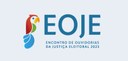Banner em fundo azul claro, escrito em azul: EOJE - Encontro de Ouvidorias da Justiça Eleitoral ...