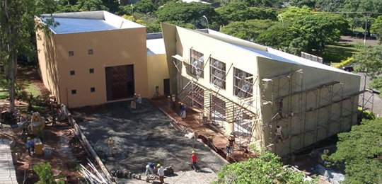Fórum eleitoral de Maringá sendo construído