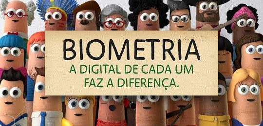 Marialva faz plantão da biometria no domingo Banner com dedoches da campanha da biometria sobre fundo branco e, ao centro, os dizeres: biomet...