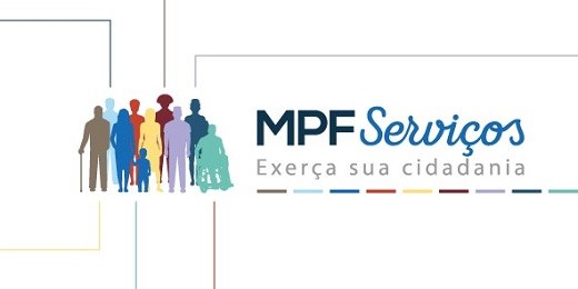 Banner em fundo branco do portal MPF Serviços Exerça sua Cidadania