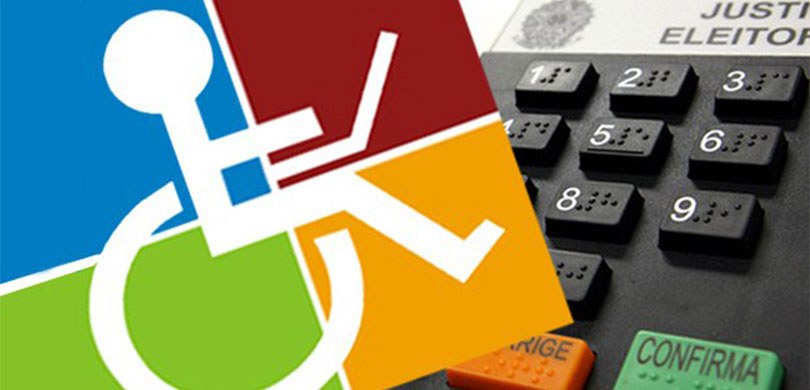 Desenho de uma pessoa usando cadeira de rodas e mexendo em um notebook, com fundo separado em qu...