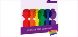 Ilustração de seis pessoas com as cores do arco-íris, em alusão à comunidade LGBTQIA=. Abaixo lê...