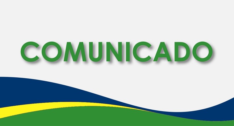 Imagem que retrata um cabeçalho institucional com fundo cinza-claro. No centro da imagem, destac...