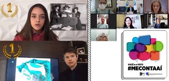 Projeto Você e o Voto #MeContaAí premia estudantes paranaenses Imagem do evento on-line