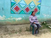 Gravação para as mídias sociais do TRE-PR, agora com uma membro da tribo Indígena Guarani Mbya C...