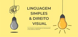 Banner com fundo amarelo, sobre o qual se vê, do lado esquerdo, a ilustração de uma lâmpada apag...