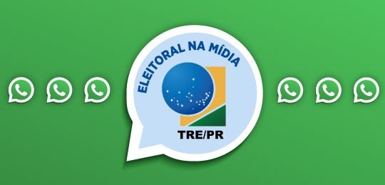 Banner com três logos do aplicativo WhatsApp à esquerda e três à direita. No centro, uma caixa d...
