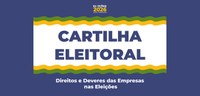 Imagem que retrata uma arte gráfica sobre fundo azul-escuro com elementos nas cores verde, amare...
