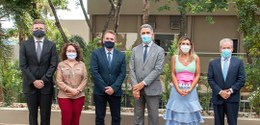 O vereador Tico Kuzma fez uma visita de cortesia ao Tribunal acompanhado dos membros da Mesa Dir...
