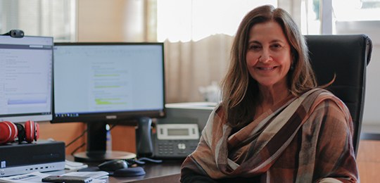 Foto da secretária da Corregedoria Regional Eleitoral (SECCRE), Mônica Miranda Gama Monteiro