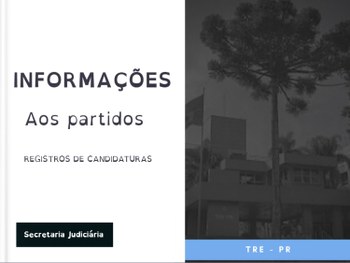 Capa do Ebook de Informações aos Partidos