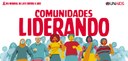 Ilustração em que se lê, acima do tema “Comunidades Liderando”, em vermelho, “Dia Mundial de Lut...
