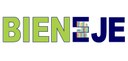 Logomarca onde se lê, com letras em verde BIEN e letras em azul EJE. A segunda letra E está esti...