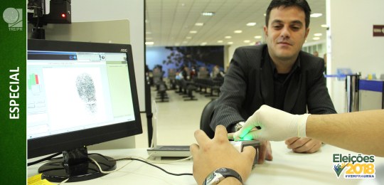 Identificação biométrica reforça segurança do voto Identificação biométrica reforça segurança do voto
