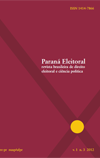 Revista Paraná Eleitoral v.1 n.3 2013 - Capa