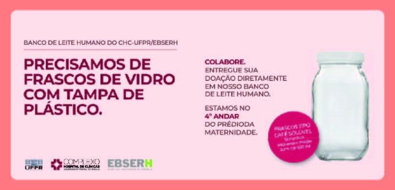 Banner da campanha com fundo cor de rosa e margens cor salmão. Na margem esquerda, no topo, está...