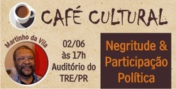 TRE-PR banner café cultural Martinho