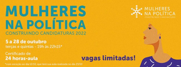 TRE-PR - Banner Mulheres na Política - Construindo Candidaturas 2022